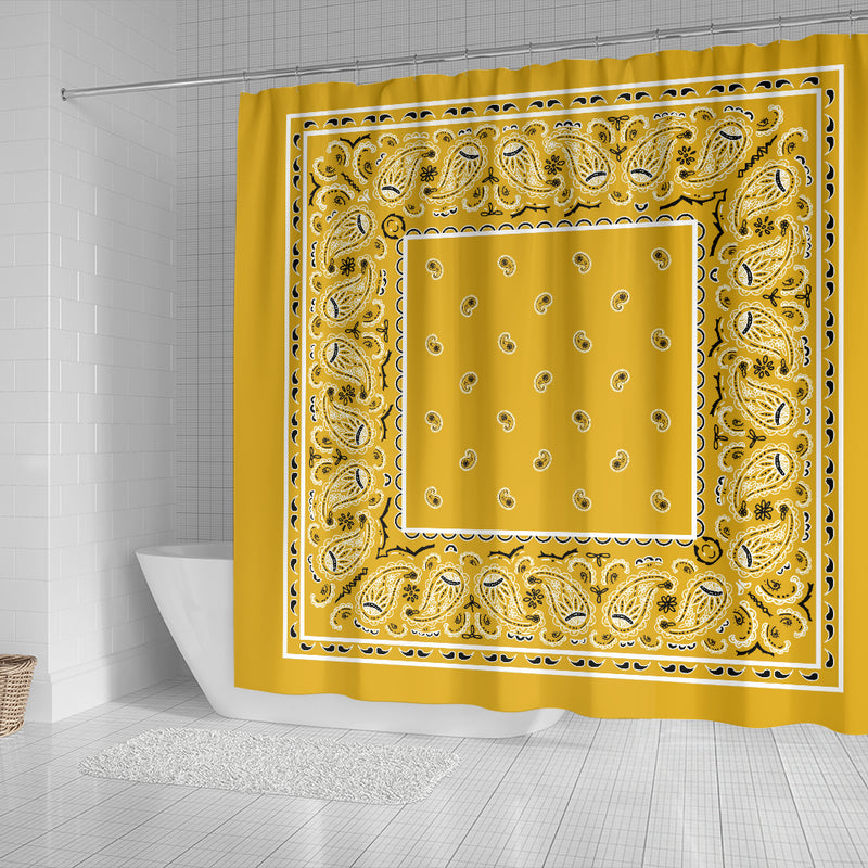 Shower Curtain - Classic Gold Original Bandana