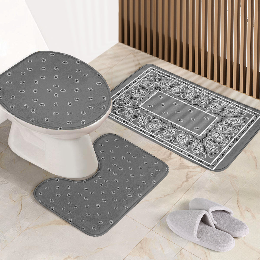 Bathroom Set - OG Gray Bandana 3 Pieces