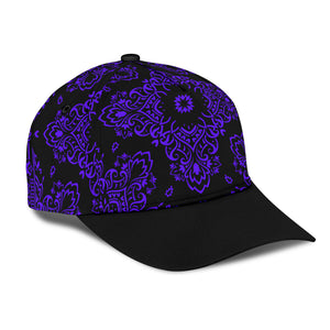 Classic Cap 3 Violet Black Bandana w Black Bill