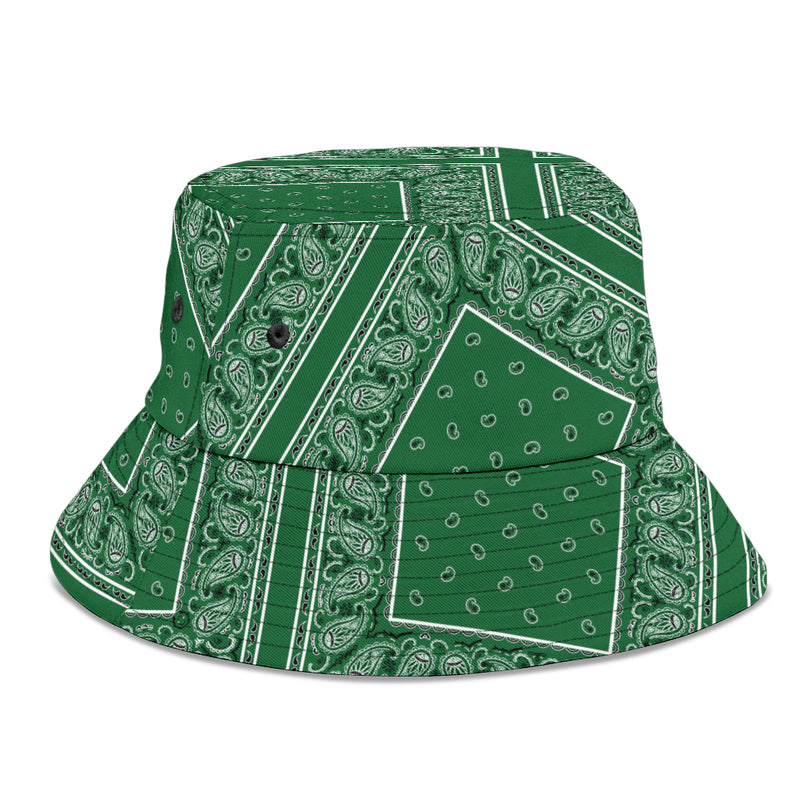 Classic Green Bandana Bucket Hat