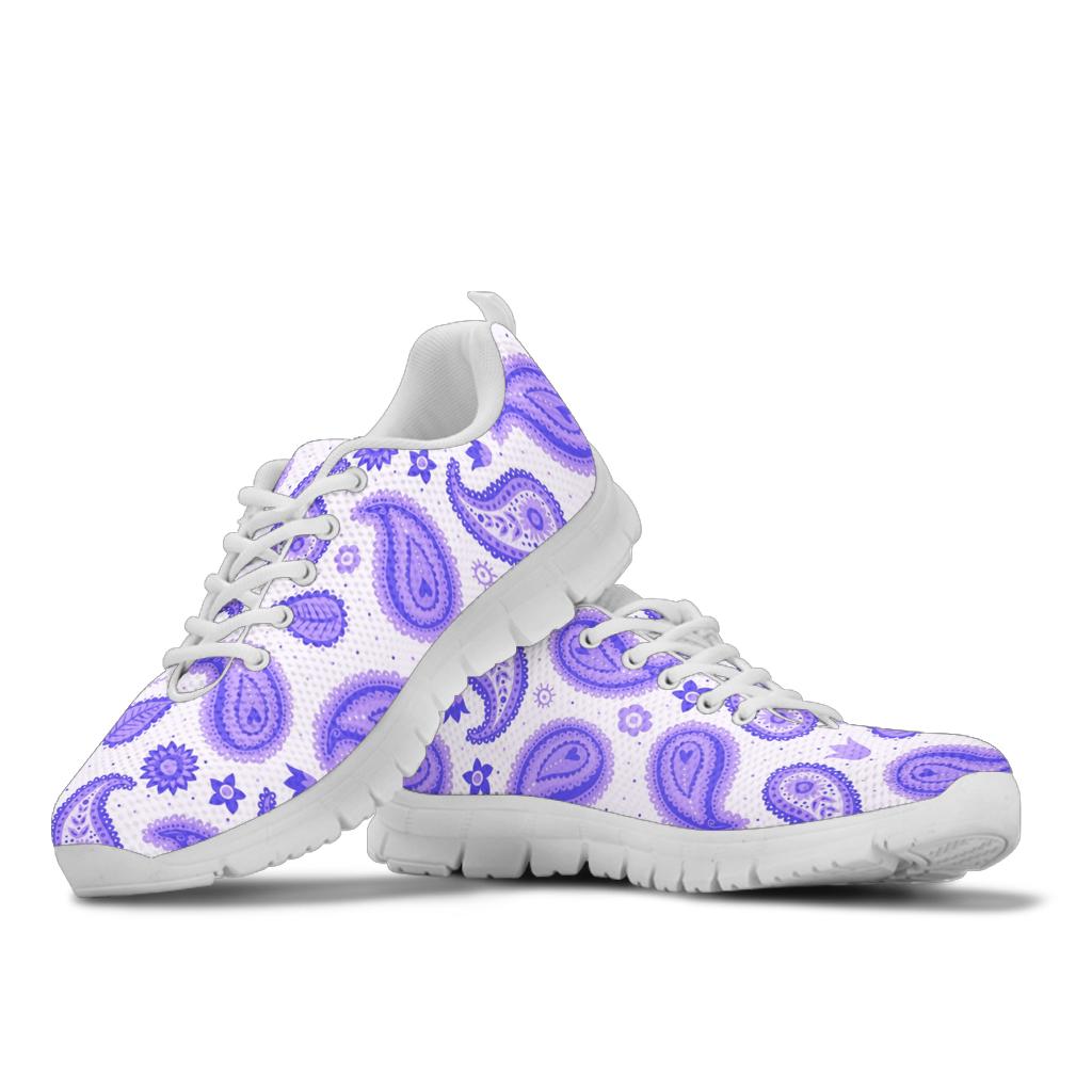 Low Top Sneaker - Amethyst Paisley White Sole