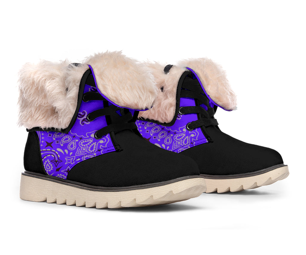 Women's Winter Boots - Purple and Black