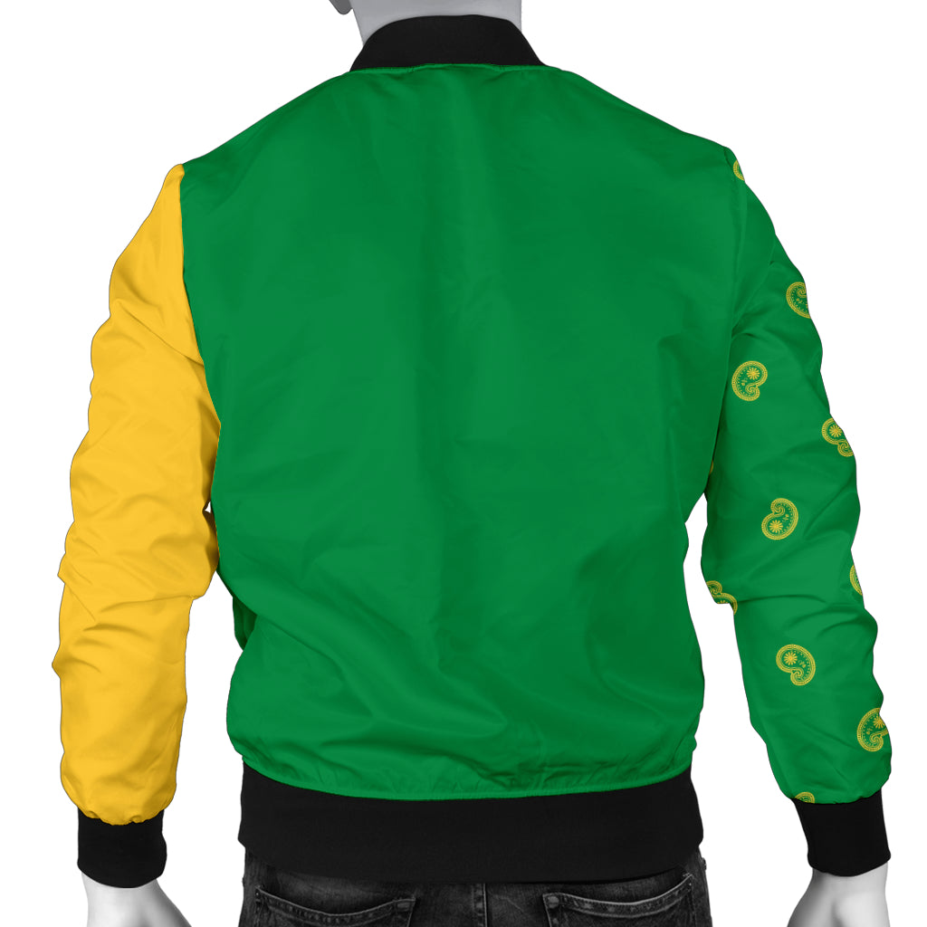 Men's Asymmetrical Green and Gold 1