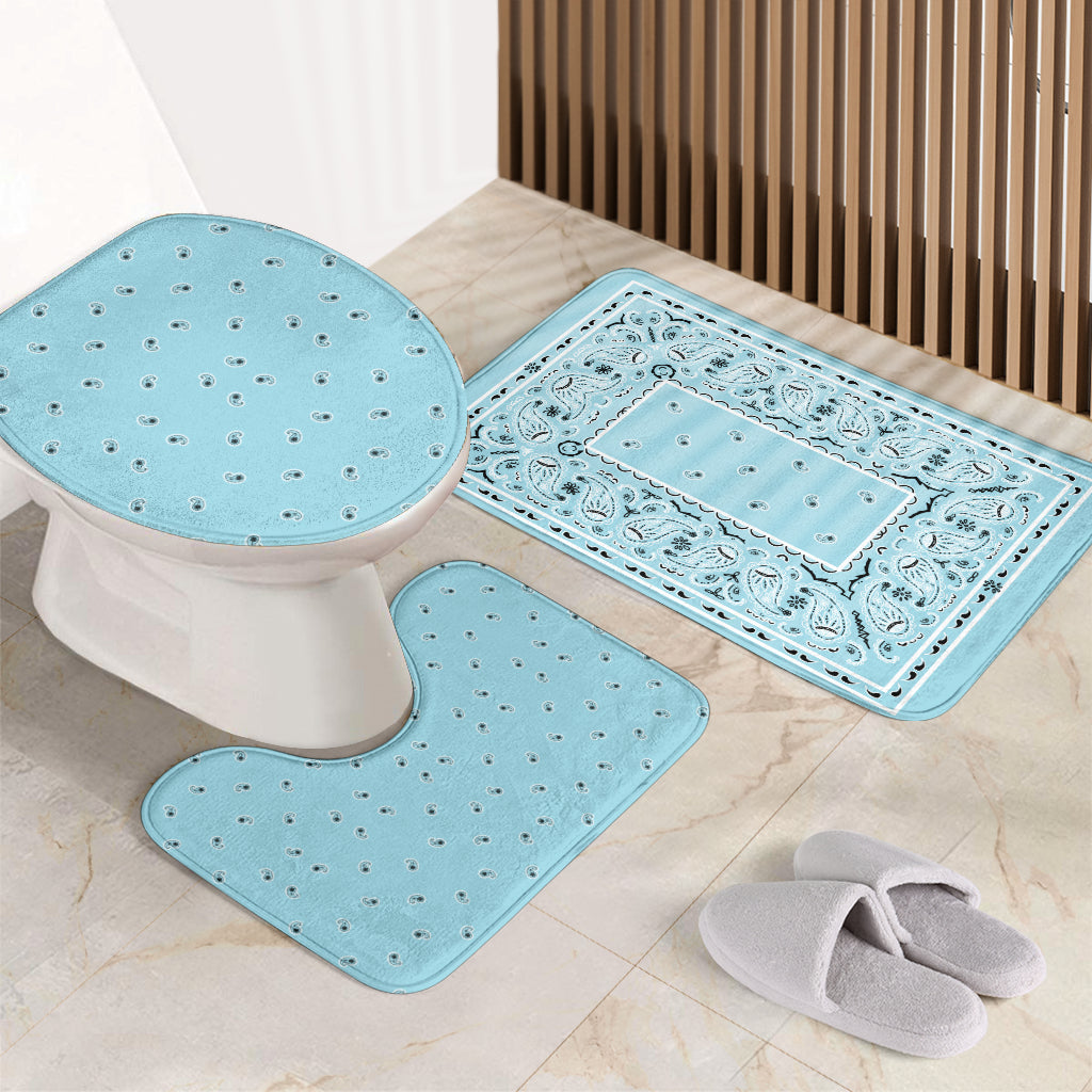 Bathroom Set - Baby Blue Bandana 3 Pieces
