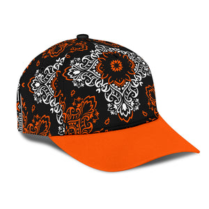 Classic Cap 3 Orange White Black Orange Bill