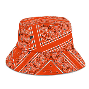 Perfect Orange Bandana Bucket Hat
