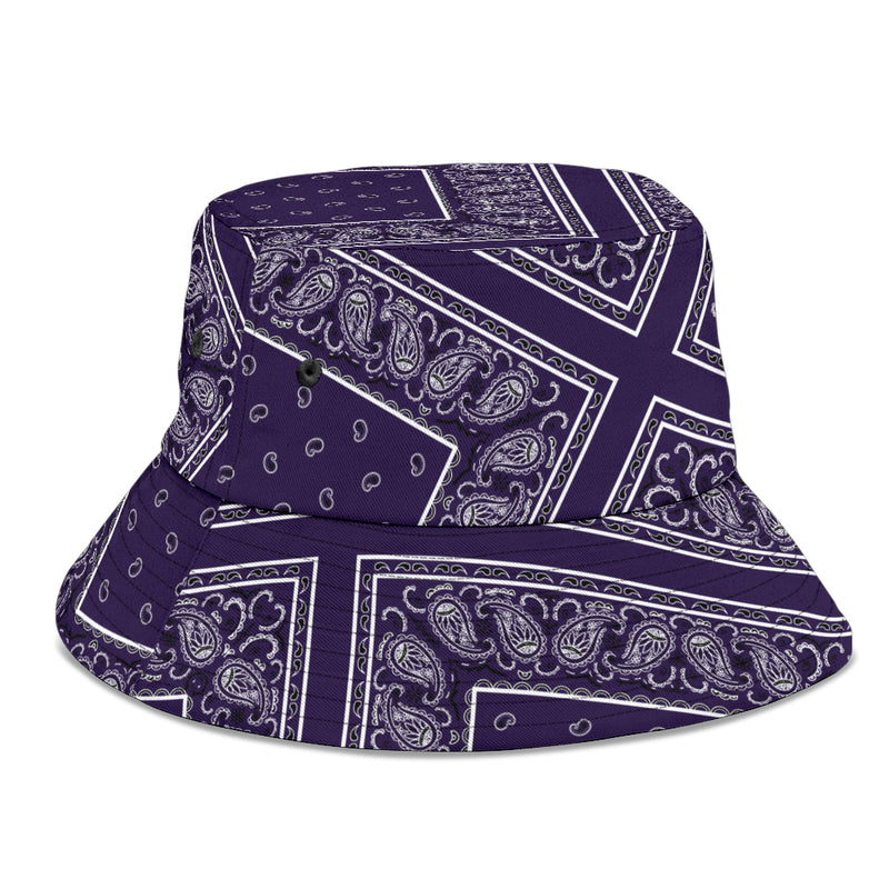 Royal Purple Bandana Bucket Hat