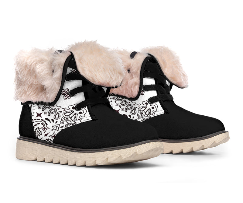 Women's Winter Boots - B3 Black and White