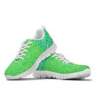 Low Top Sneaker - Two Tone Green on White