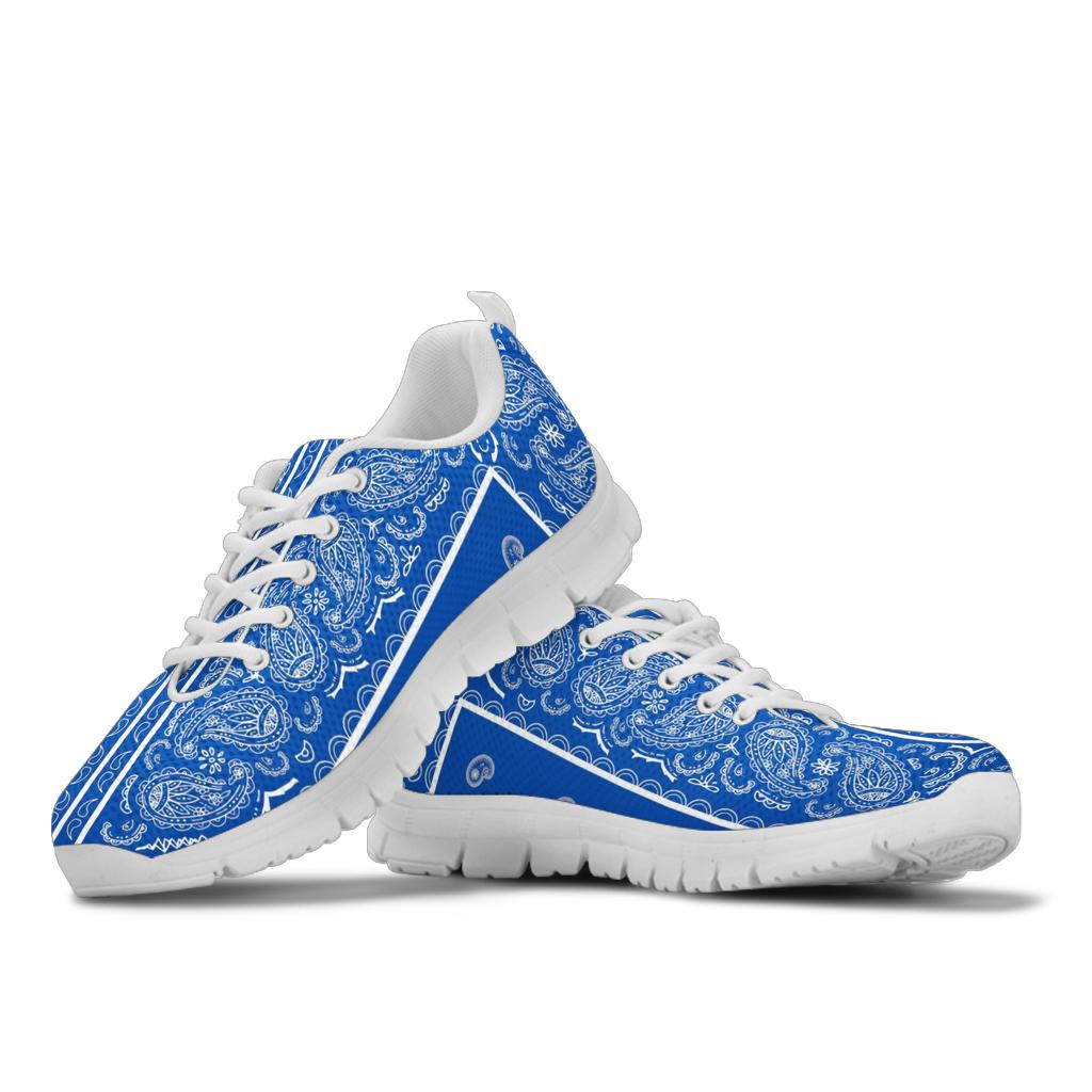 Low Top Sneaker - Blue on White