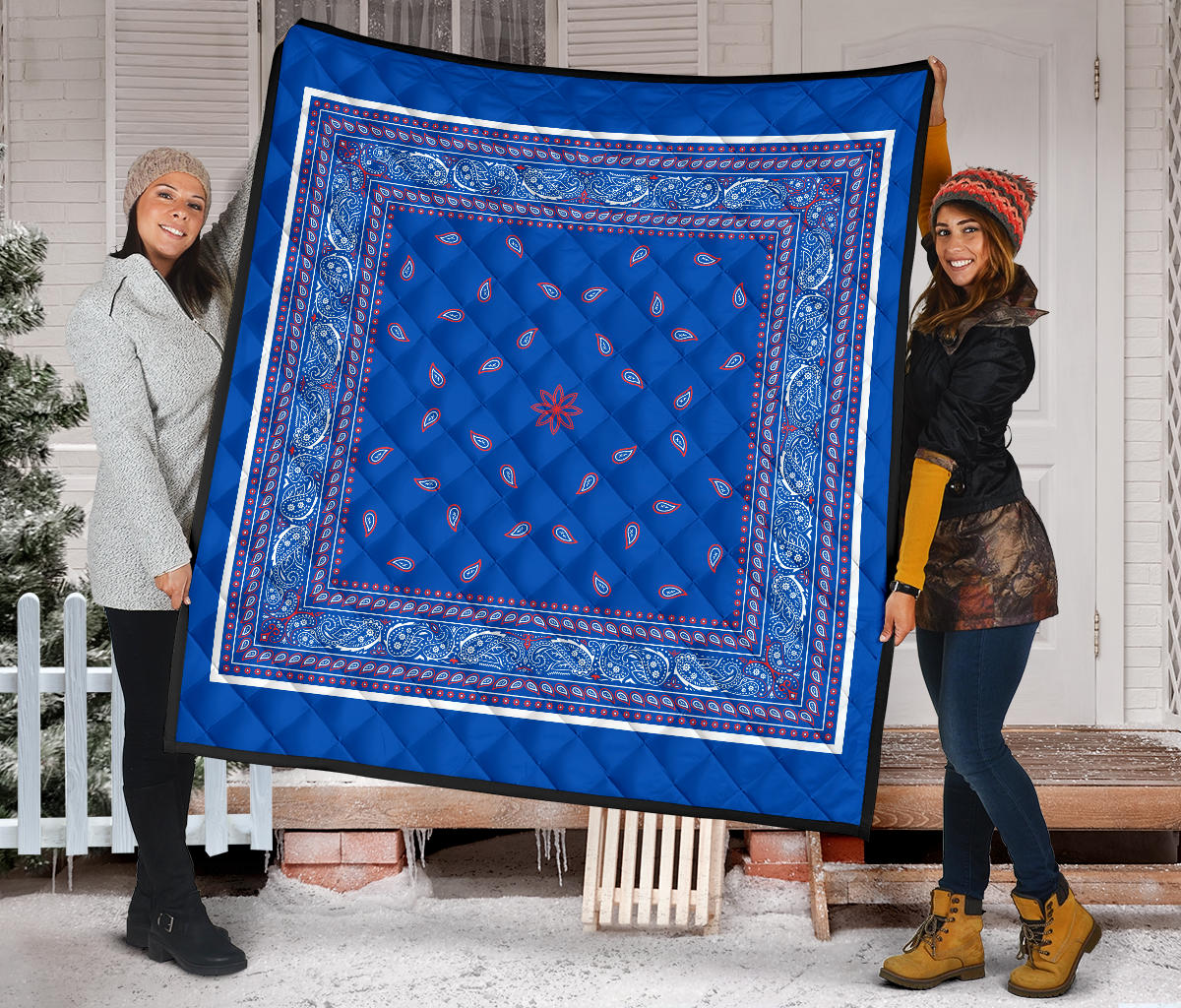 Quilt 4 Red White Blue Bandana Quilt