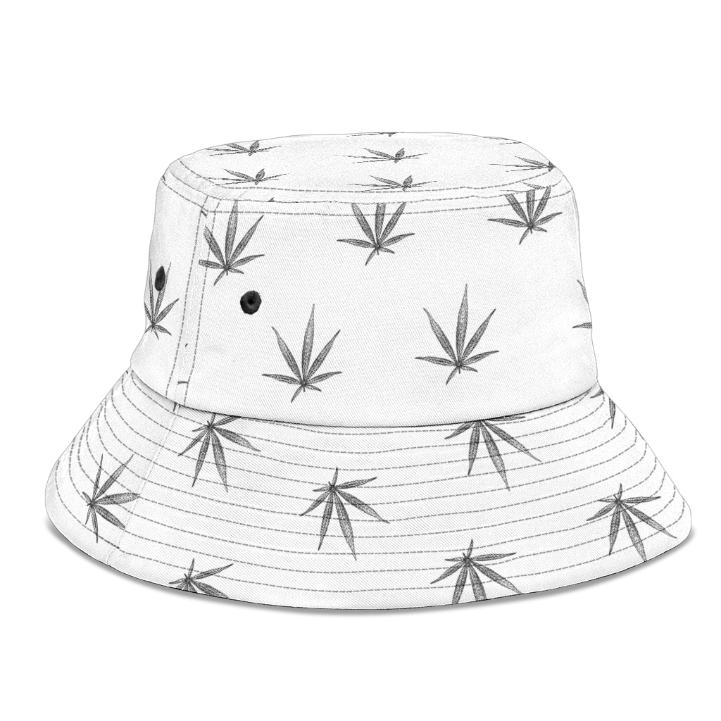 Mary Jane in White Bucket Hat