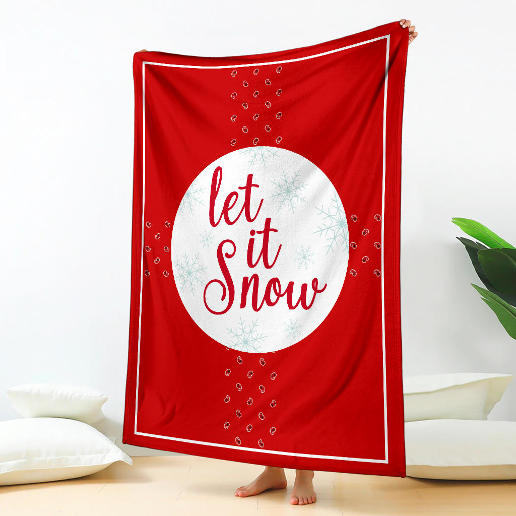 Christmas Throw Blanket - Let it Snow