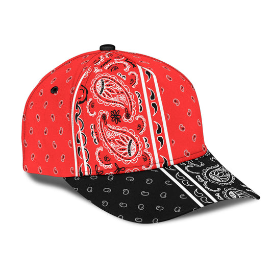 Classic Cap - Red Bandana Style V3