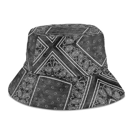 Smokey Black Bandana Bucket Hat