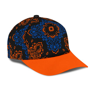 Classic Cap 3 Black Orange Cobalt Orange Bill