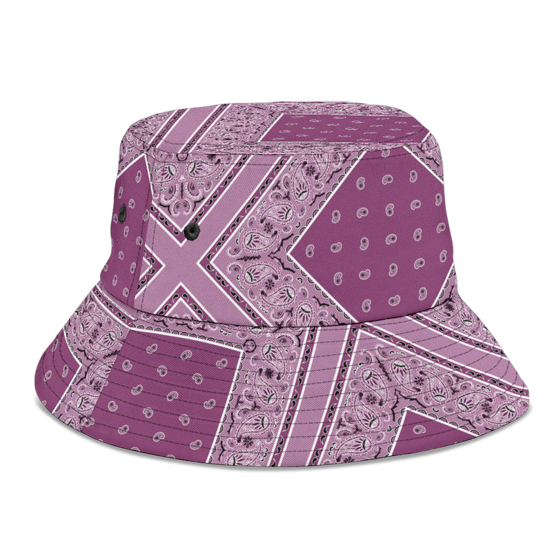 Mauve Bandana Bucket Hat