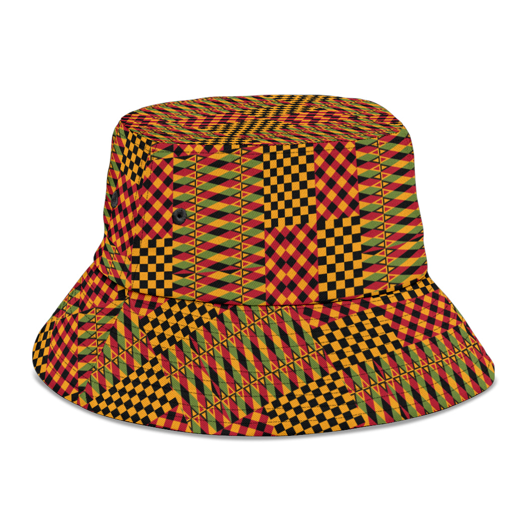 Kente Cloth Style Bucket Hat