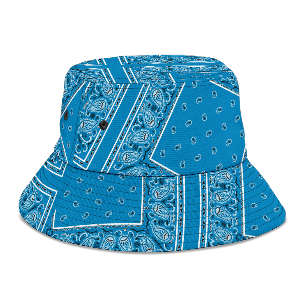 Sky Blue Bandana Bucket Hat