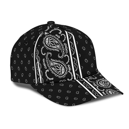 Classic Cap - Black Bandana Style V2