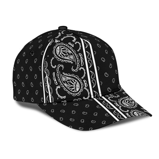 Classic Cap - Black Bandana Style V2