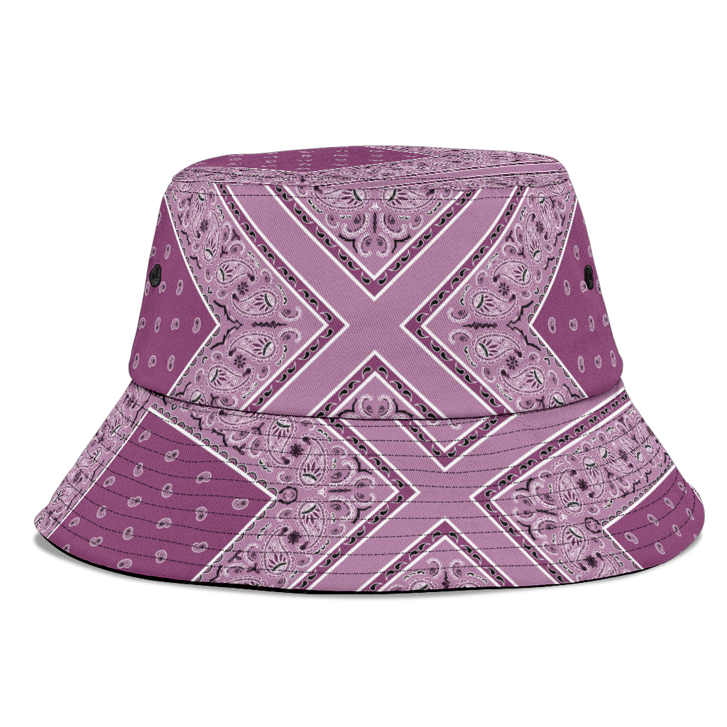 Mauve Bandana Bucket Hat