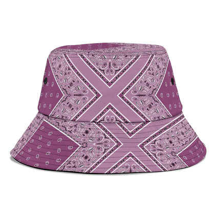 Mauve Bandana Bucket Hat
