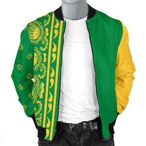 Men's Asymmetrical Green and Gold 1