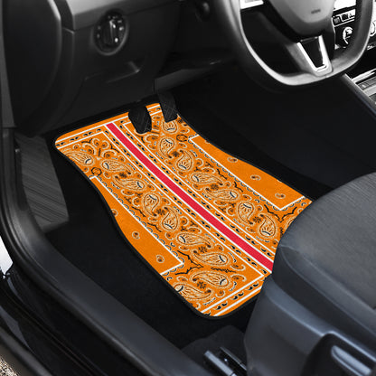 Dual Orange OG Bandana Redline Car Mats