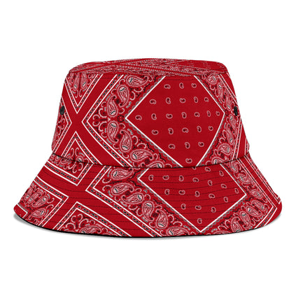Classic Red Bandana Bucket Hat