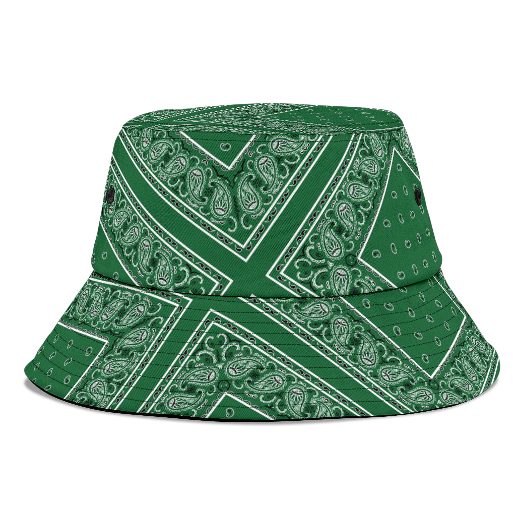Classic Green Bandana Bucket Hat