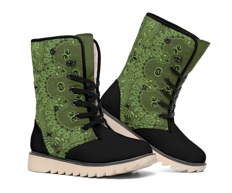 Women's Winter Boots - B3 Army Green & Black