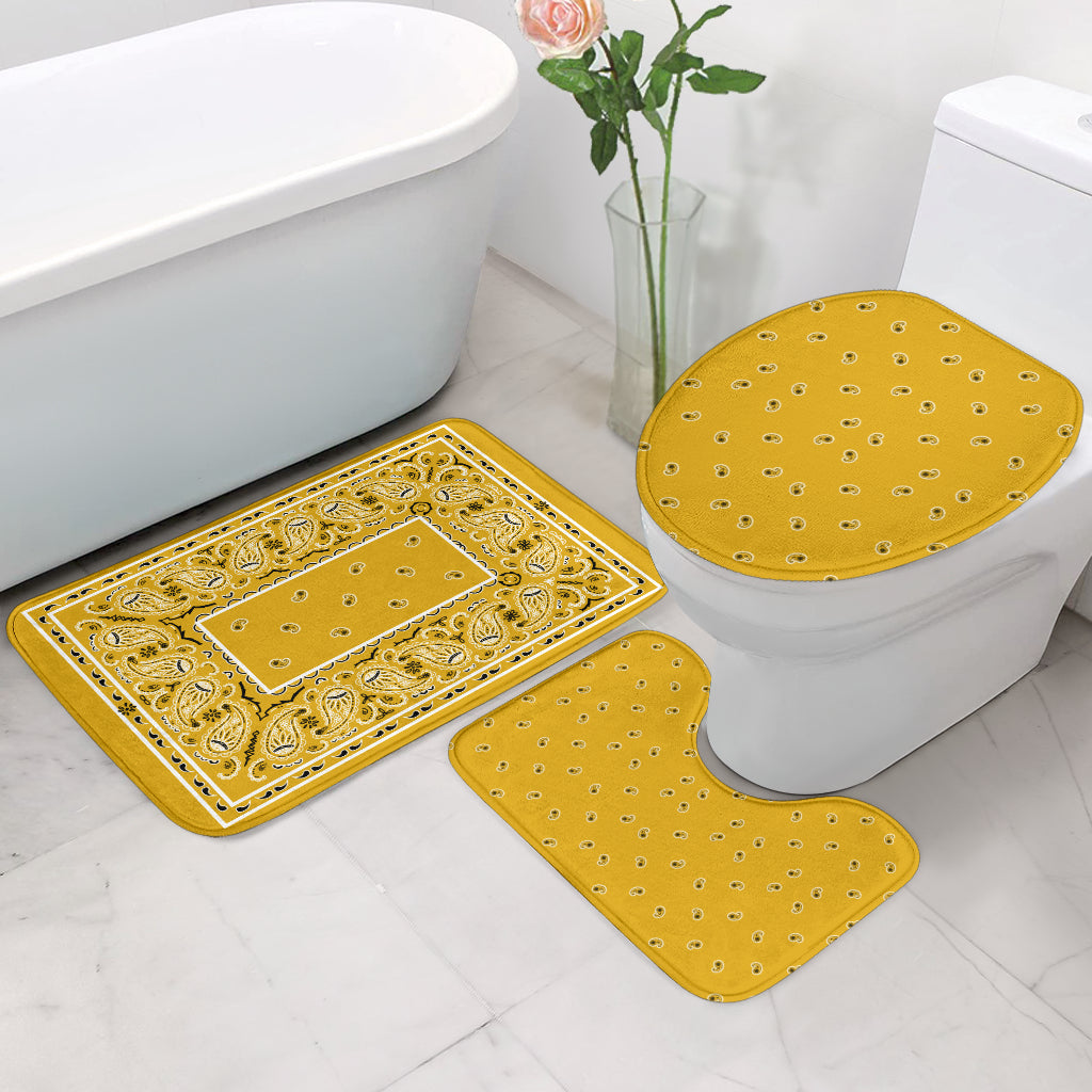 Bathroom Set - Gold Bandana 3 Pieces