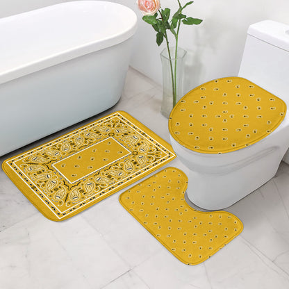 Bathroom Set - Gold Bandana 3 Pieces