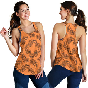 Women's Racerback Tank - Swirl Orange