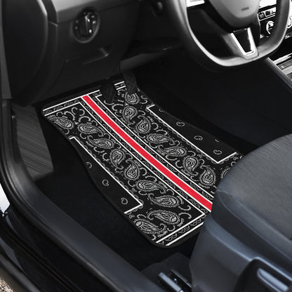 Dual Black OG Bandana Redline Car Mats