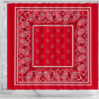 Shower Curtain - Classic Red Bandana