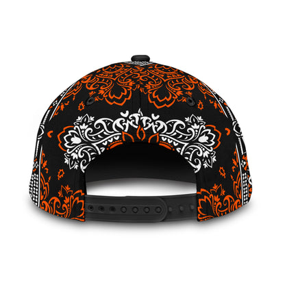 Classic Cap 3 Orange White Black Orange Bill