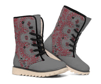 Women's Winter Boots - B3 Gray And Red