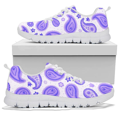Low Top Sneaker - Amethyst Paisley White Sole