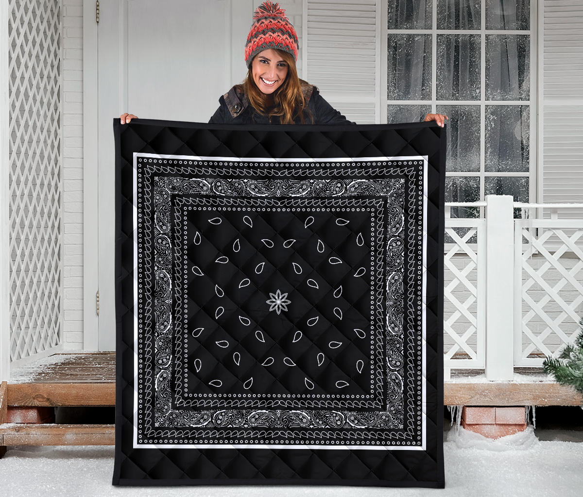 Quilt 4 Black White Bandana Quilt