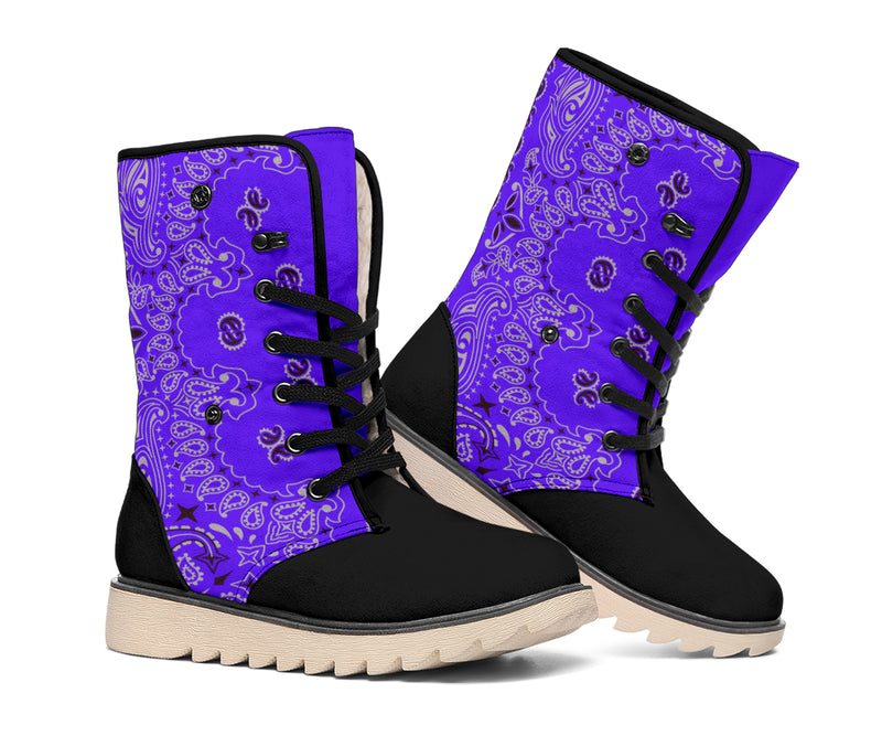 Women's Winter Boots - Purple and Black