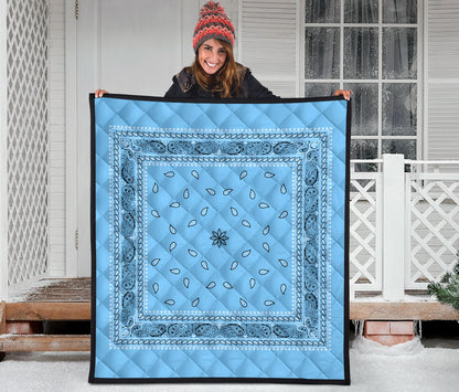 Quilt 4 - Lt Blue Bandana Quilt
