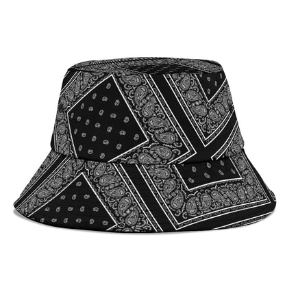 Black Bandana Bucket Hat