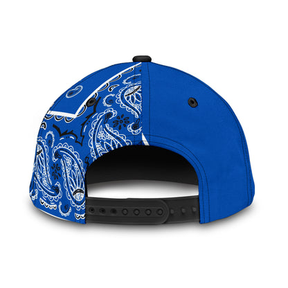 Classic Cap - Blue Bandana Style
