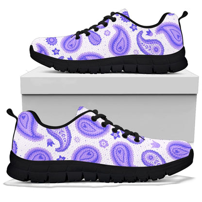 Low Top Sneaker - Amethyst Paisley Black Sole