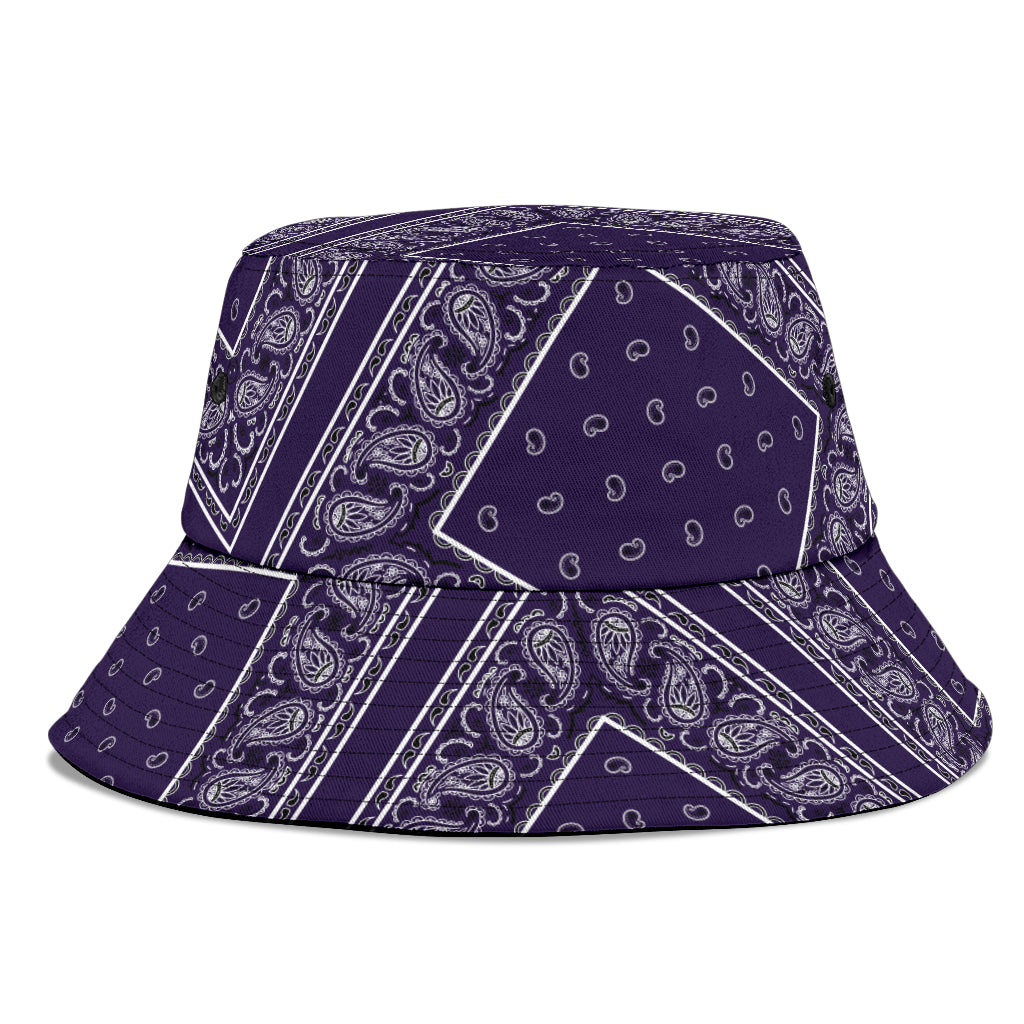 Royal Purple Bandana Bucket Hat