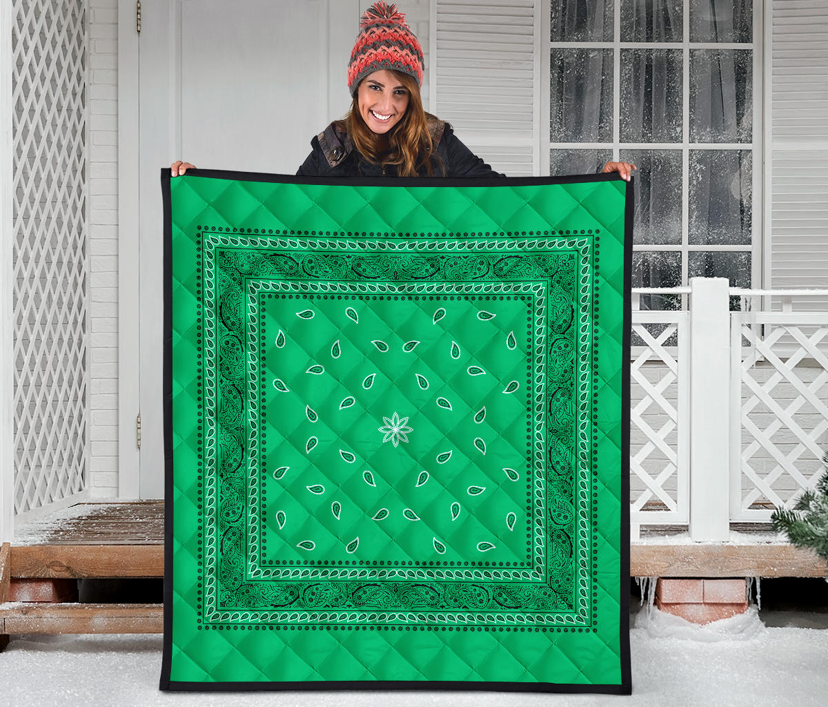 Quilt 4 Green Bandana Quilt