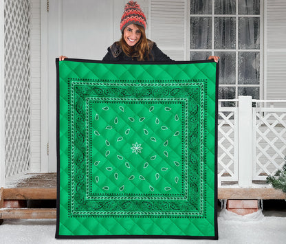 Quilt 4 Green Bandana Quilt