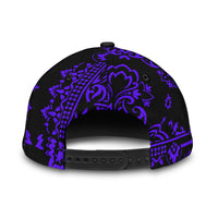 Classic Cap 3 Violet Black All Over Design